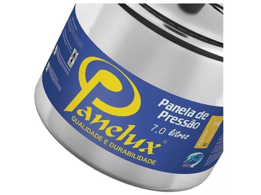 Panela de Pressão Panelux 7L Prata Classic - 5