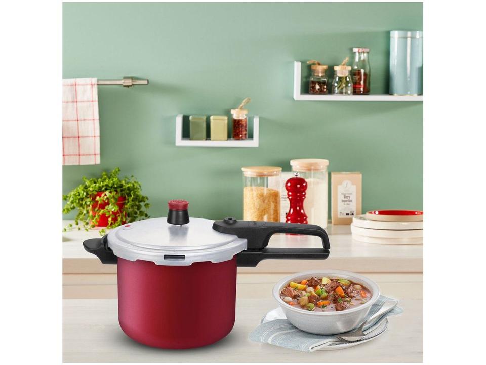 Panela de Pressão Rochedo 4,5L Vermelho - 2