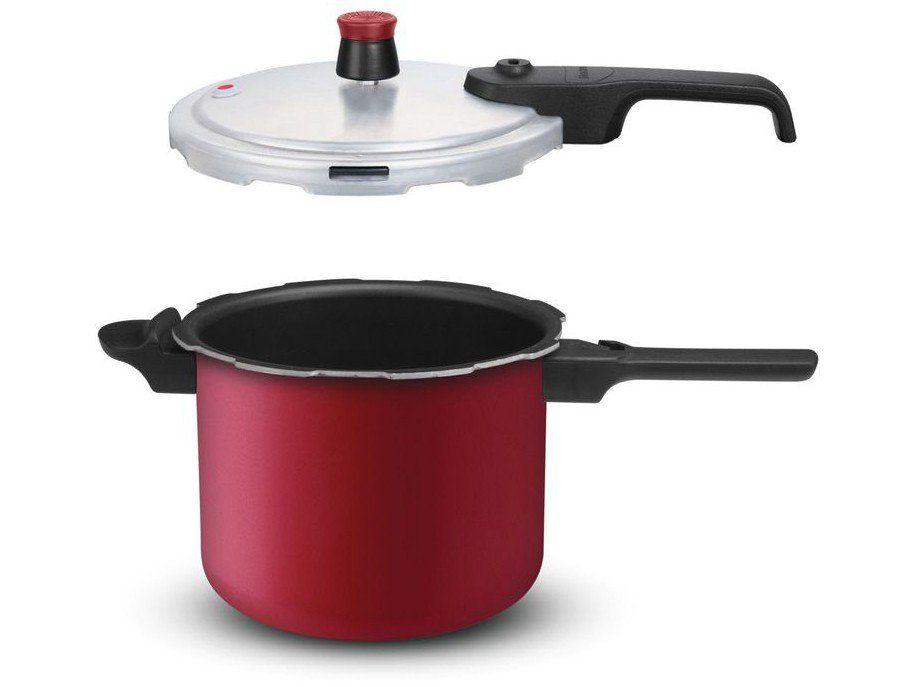 Panela de Pressão Rochedo 4,5L Vermelho - 6