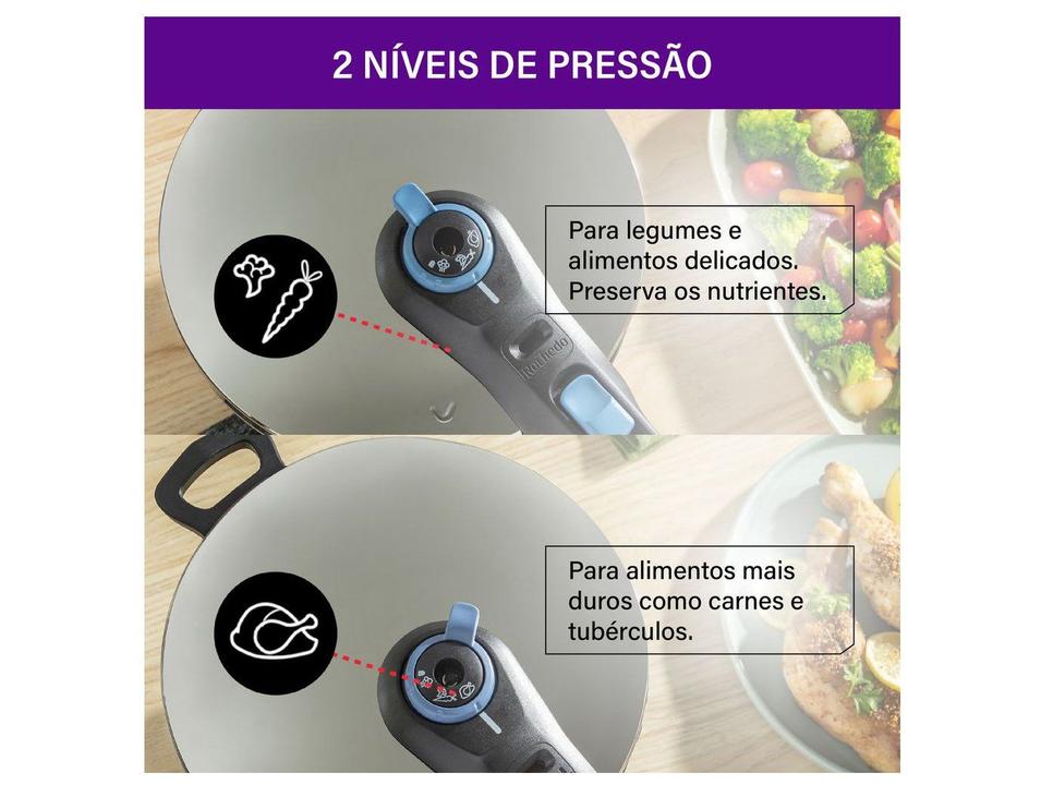 Panela de Pressão Rochedo 6L Inox Indução Trendy - 3