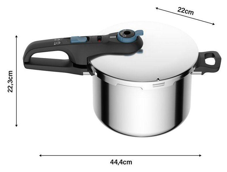 Panela de Pressão Rochedo 6L Inox Indução Trendy - 9