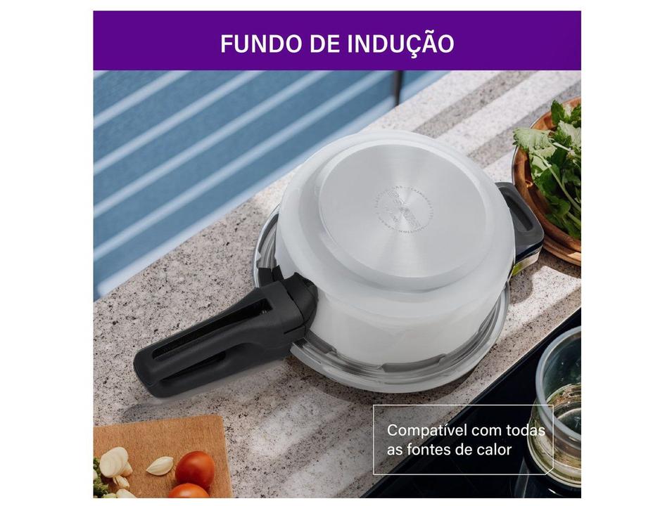 Panela de Pressão Rochedo 6L Inox Indução Trendy - 5