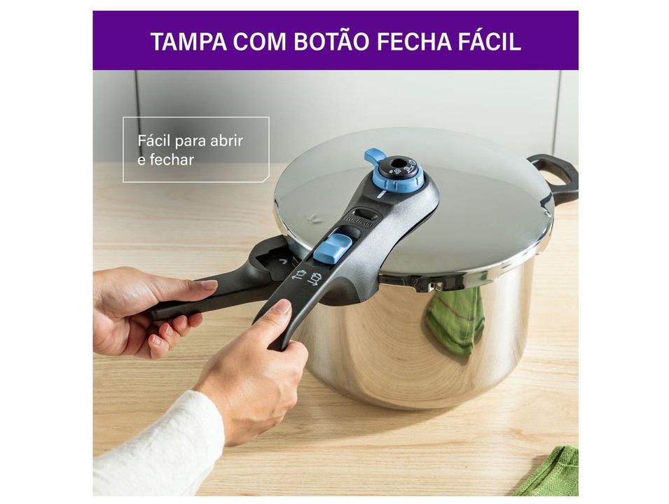 Panela de Pressão Rochedo 6L Inox Indução Trendy - 6