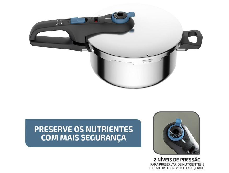 Panela de Pressão Rochedo Inox 4L Fechamento Externo Trendy - 4