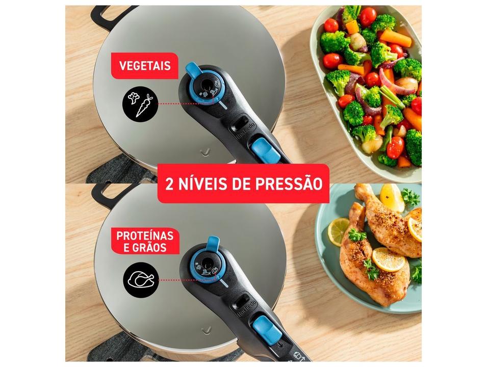 Panela de Pressão Rochedo Inox 4L Fechamento Externo Trendy - 5
