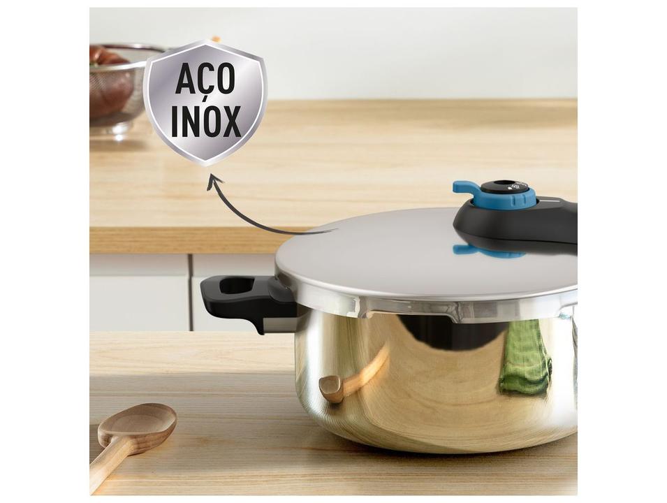 Panela de Pressão Rochedo Inox 4L Fechamento Externo Trendy - 8