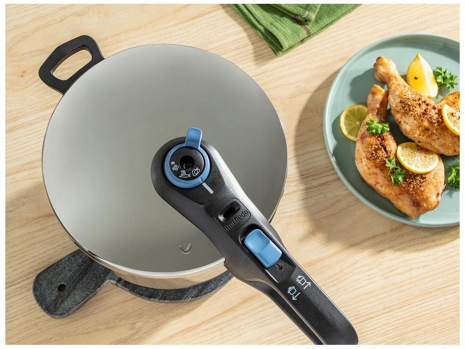 Panela de Pressão Rochedo Inox 6L Fechamento Externo Secure Trendy - 7