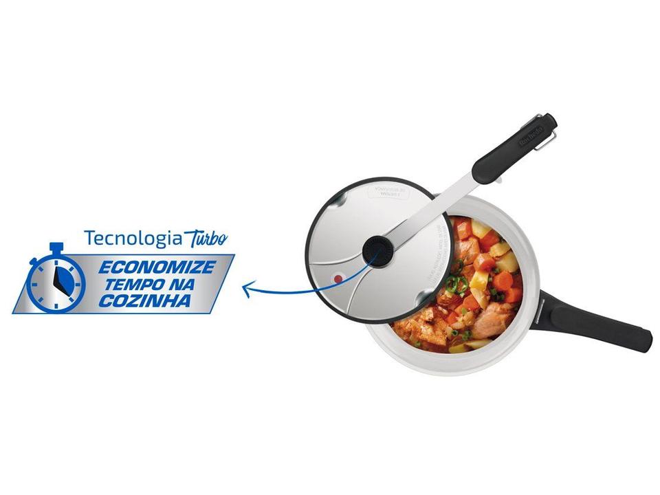 Panela de Pressão Rochedo Turbo Polida 4,5L - 13