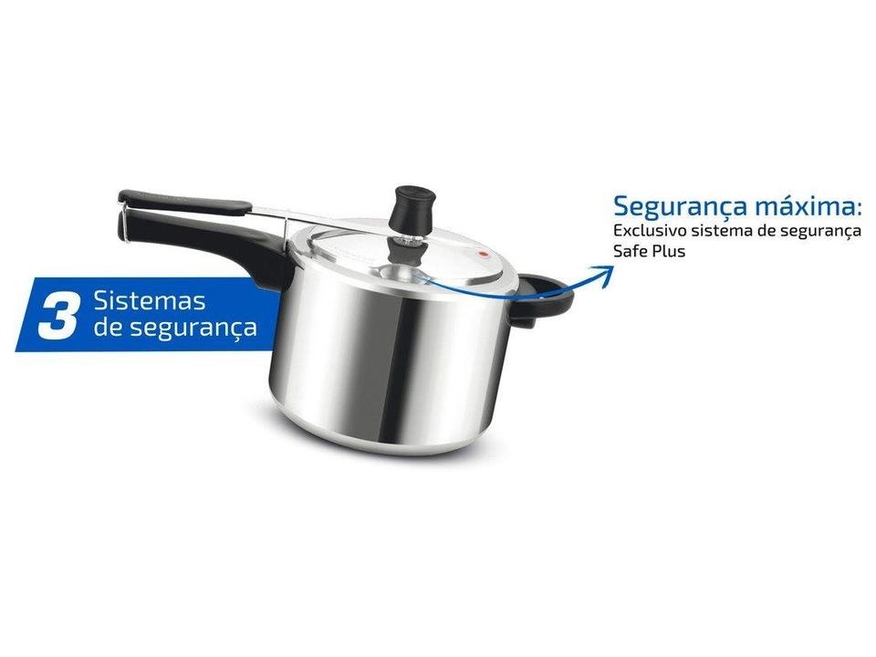 Panela de Pressão Rochedo Turbo Polida 4,5L - 12