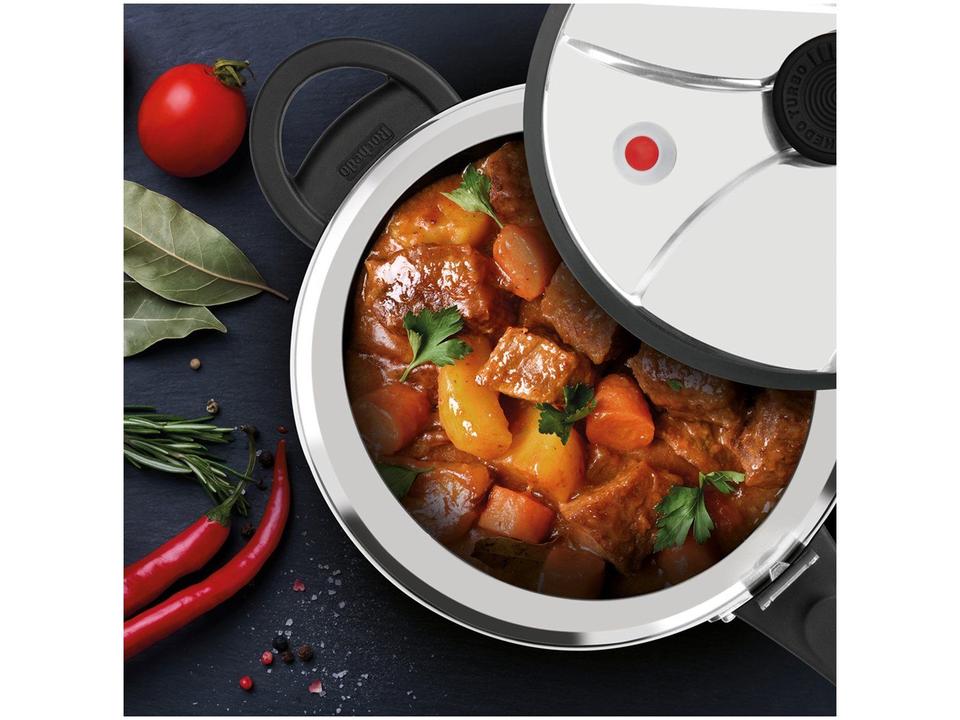Panela de Pressão Rochedo Turbo Polida 4,5L - 6