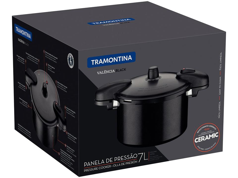 Panela de Pressão Tramontina 7L Preto - 4