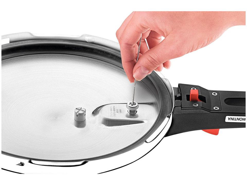 Panela de Pressão Tramontina Aço Inox Fundo Triplo 4,5L com 5 Dispositivos de Segurança Solar 62513223 - 15