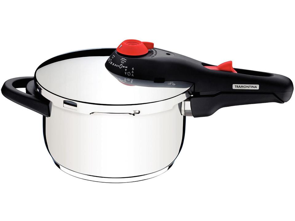 Panela de Pressão Tramontina Aço Inox Fundo Triplo 4,5L com 5 Dispositivos de Segurança Solar 62513223 - 11