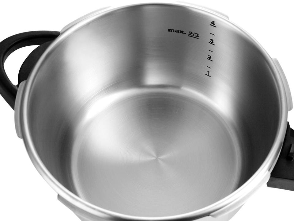 Panela de Pressão Tramontina Aço Inox Fundo Triplo 4,5L com 5 Dispositivos de Segurança Solar 62513223 - 7