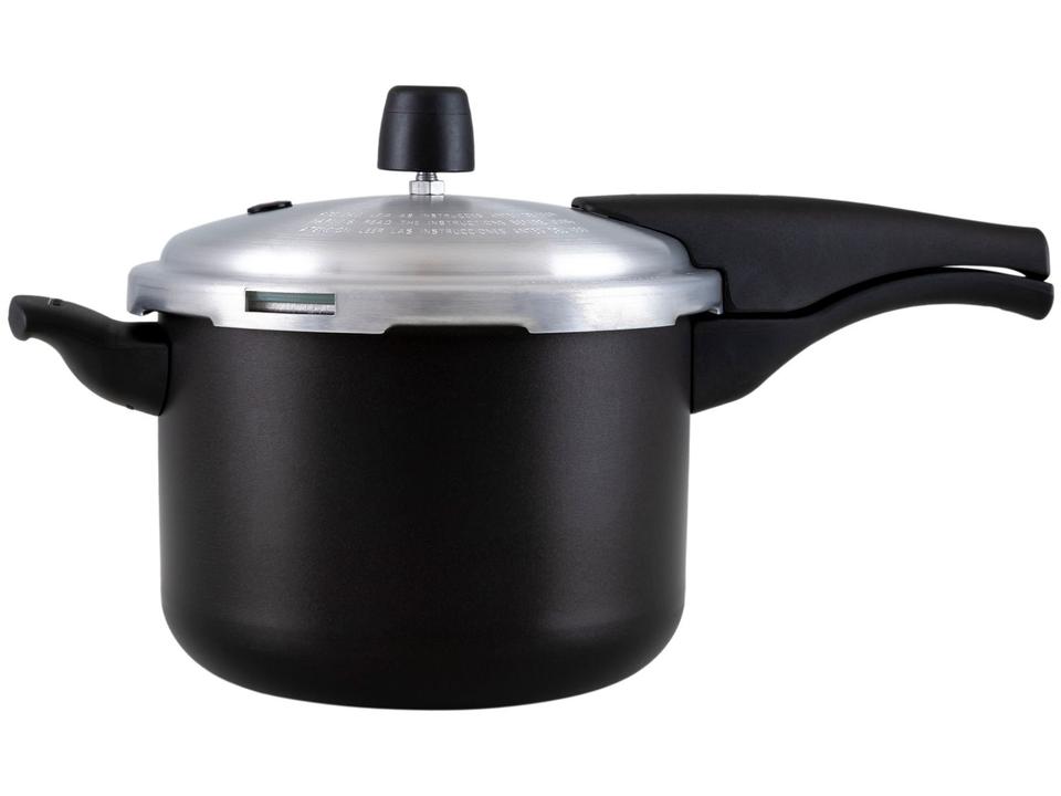 Panela de Pressão Tramontina Antiaderente 4,5L Preto e Prata Vancouver Effect - 2