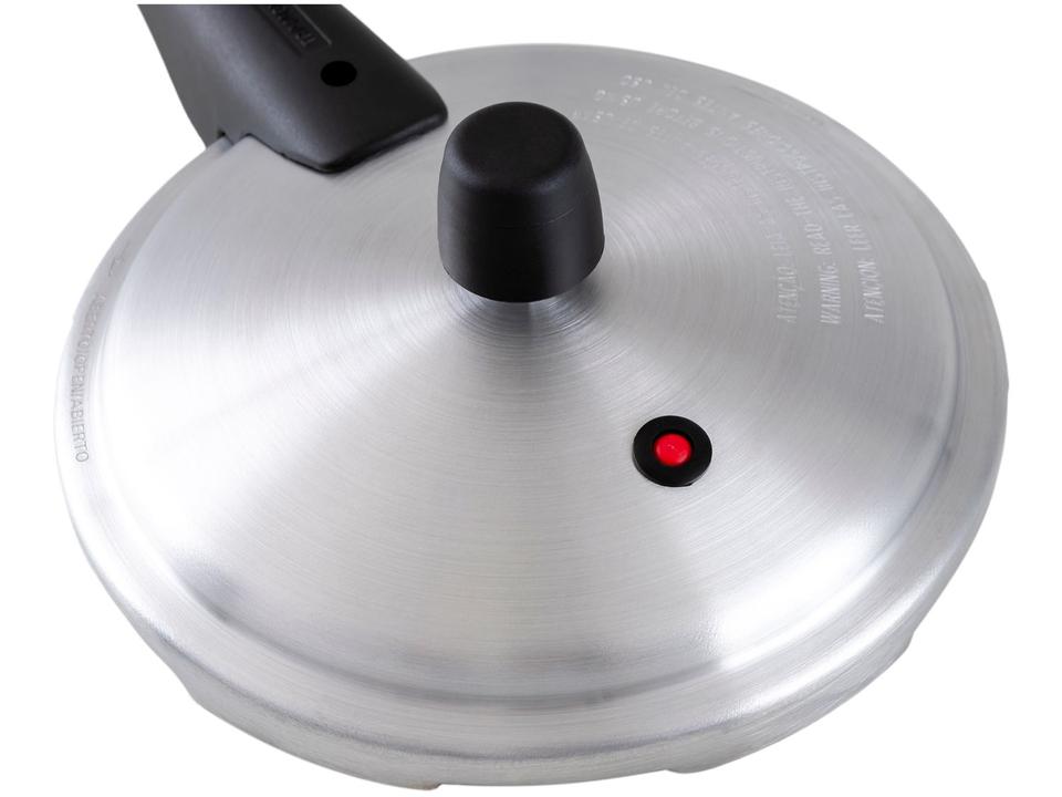 Panela de Pressão Tramontina Antiaderente 4,5L Preto e Prata Vancouver Effect - 7