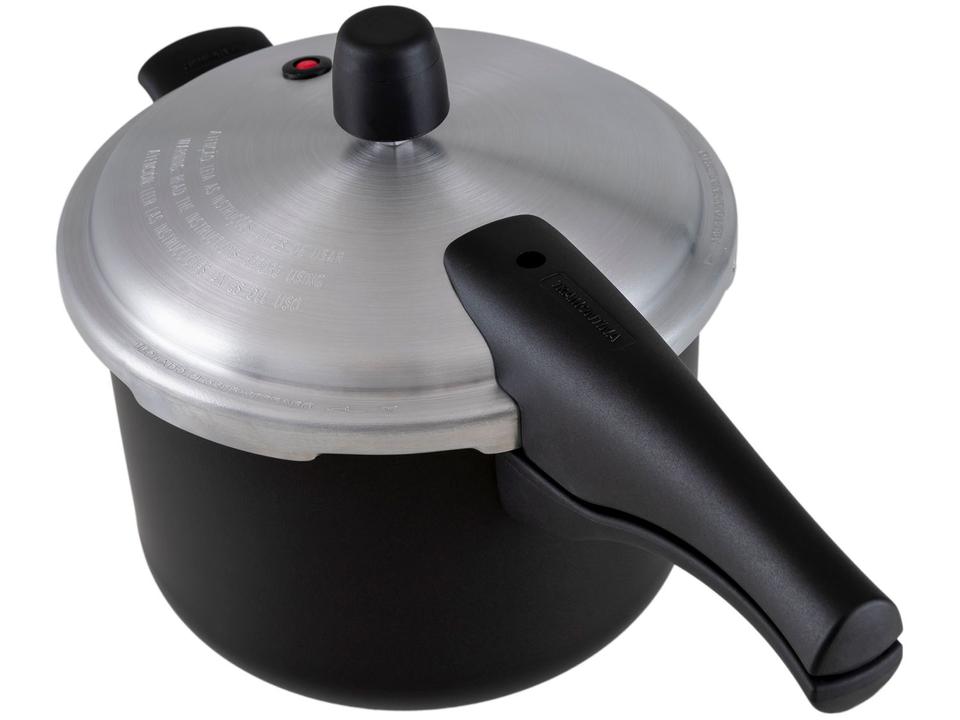 Panela de Pressão Tramontina Antiaderente 4,5L Preto e Prata Vancouver Effect - 3