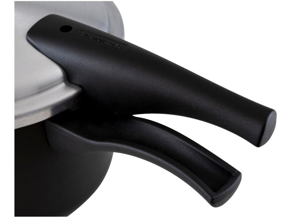 Panela de Pressão Tramontina Antiaderente 4,5L Preto e Prata Vancouver Effect - 8