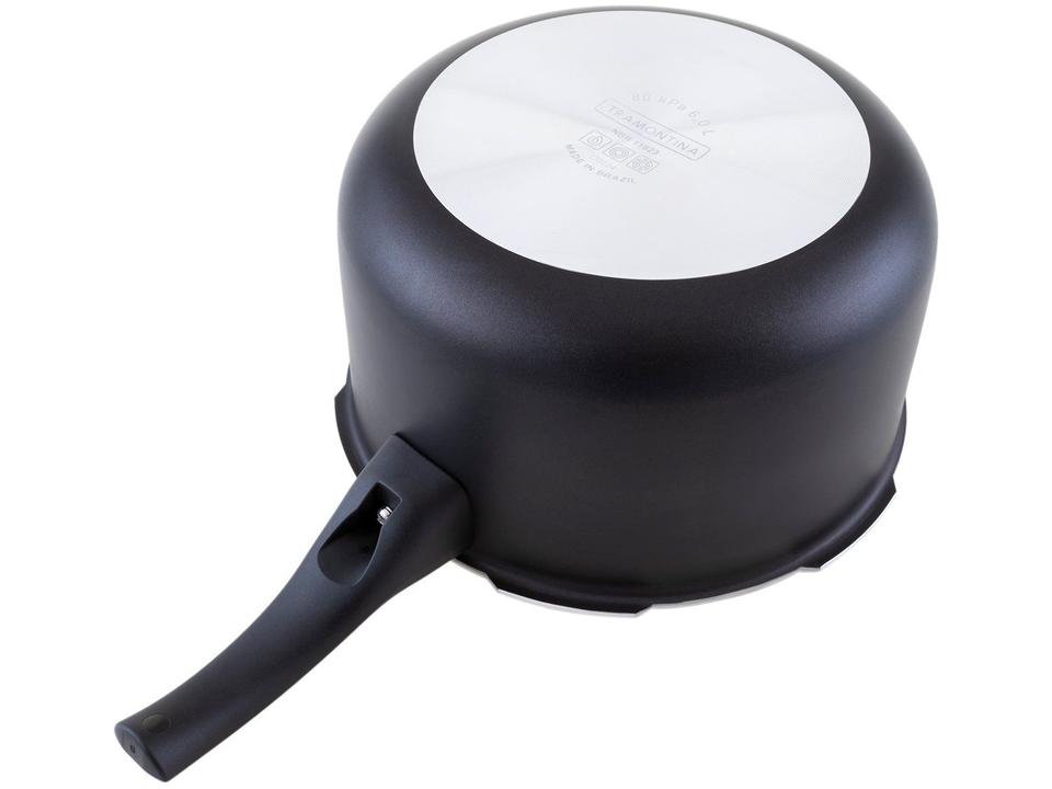 Panela de Pressão Tramontina Antiaderente 6L Preto e Prata Vancouver Effect - 7
