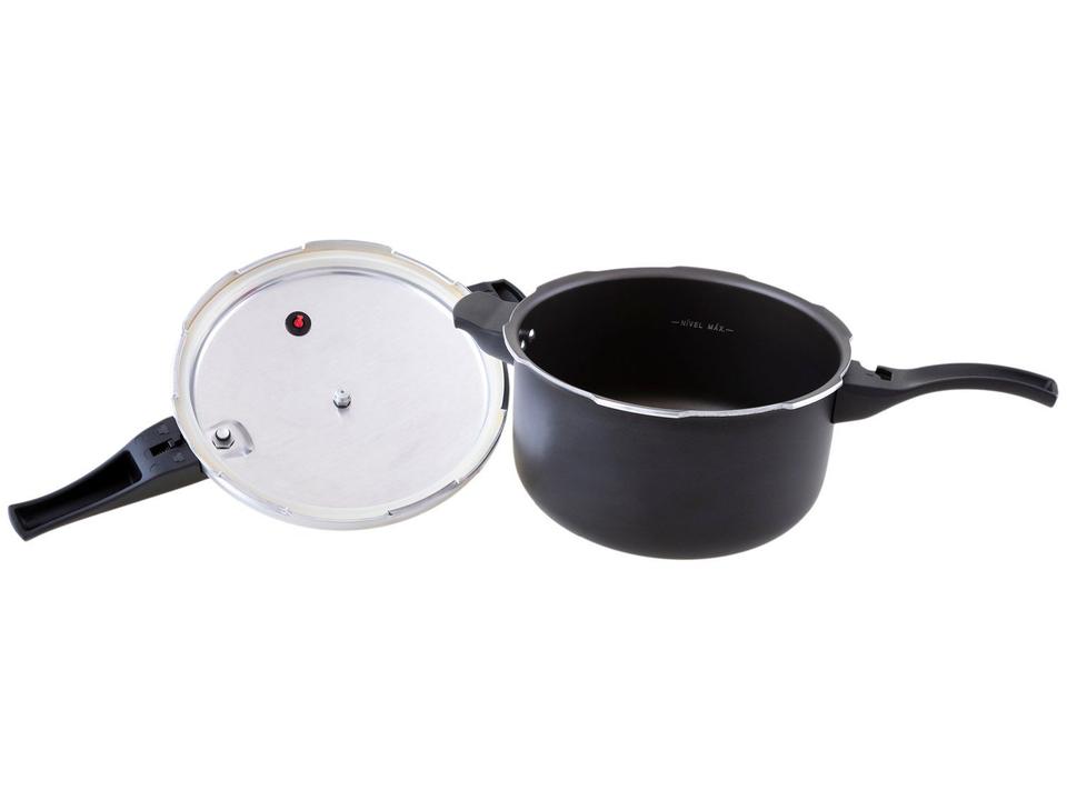 Panela de Pressão Tramontina Antiaderente 6L Preto e Prata Vancouver Effect - 5