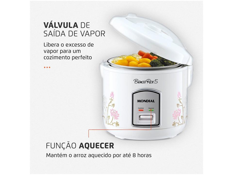 Panela Elétrica de Arroz Mondial Bianca Rice 5 NPE-05-5X 400W 5 Xícaras - 2