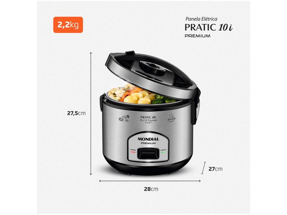 Panela Elétrica de Arroz Mondial Pratic Rice 10i - 6