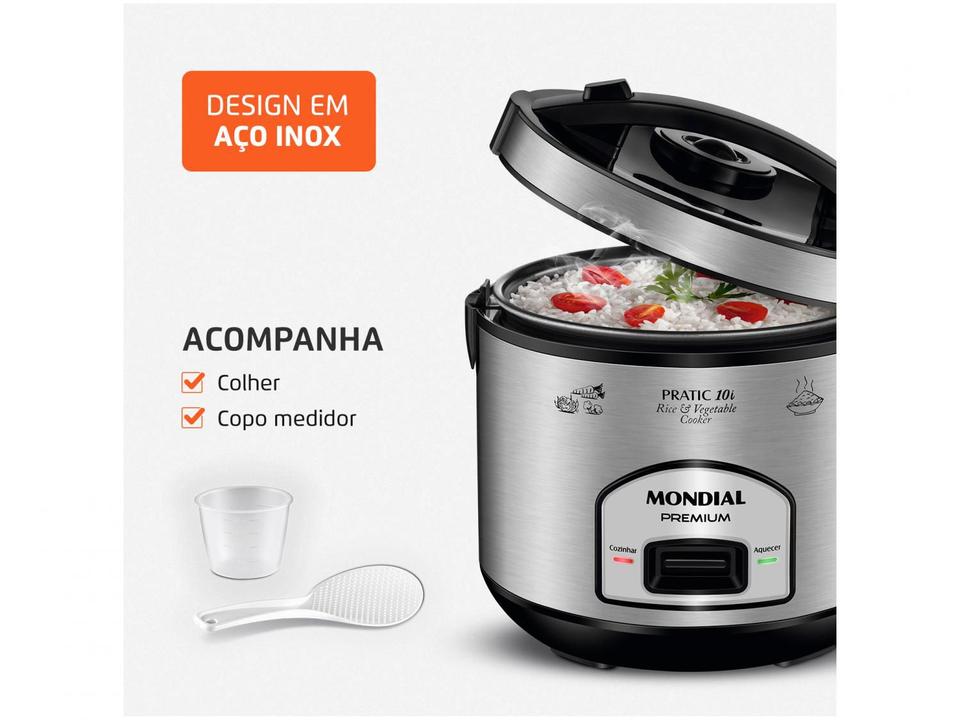 Panela Elétrica de Arroz Mondial Pratic Rice 10i - 5