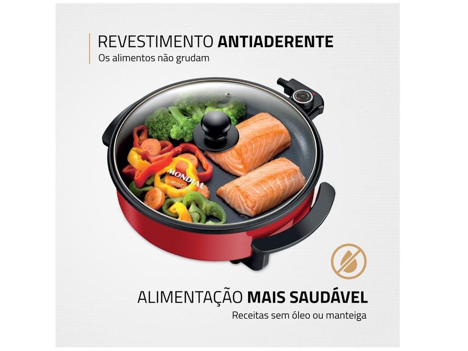 Panela Elétrica Multifuncional Grill Redonda - 1