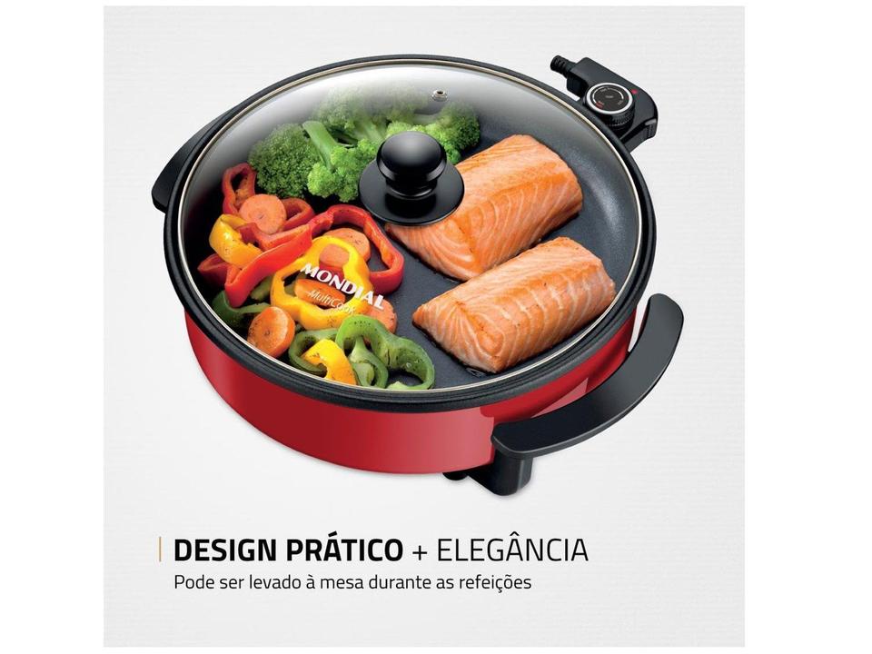 Panela Elétrica Multifuncional Grill Redonda - 6