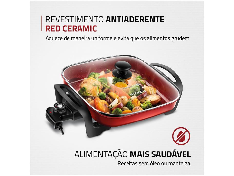 Panela Elétrica Multifuncional Quadrada Mondial - 1