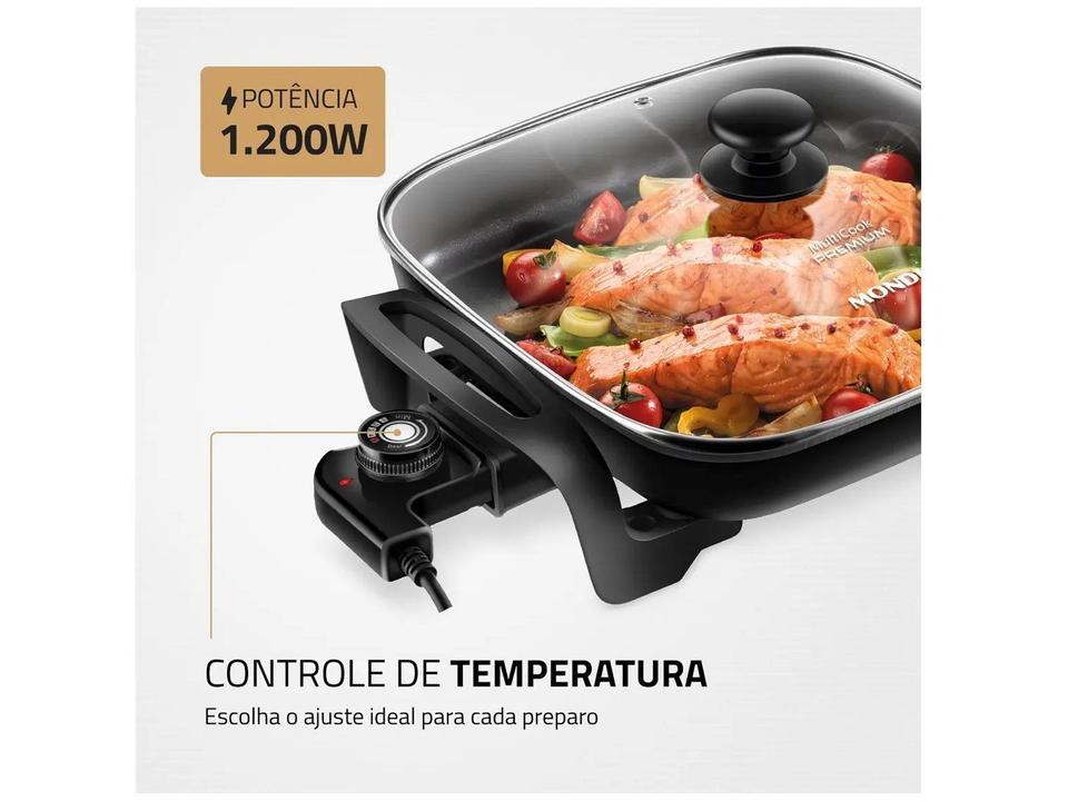 Panela Elétrica Multifuncional Quadrada Mondial - 3
