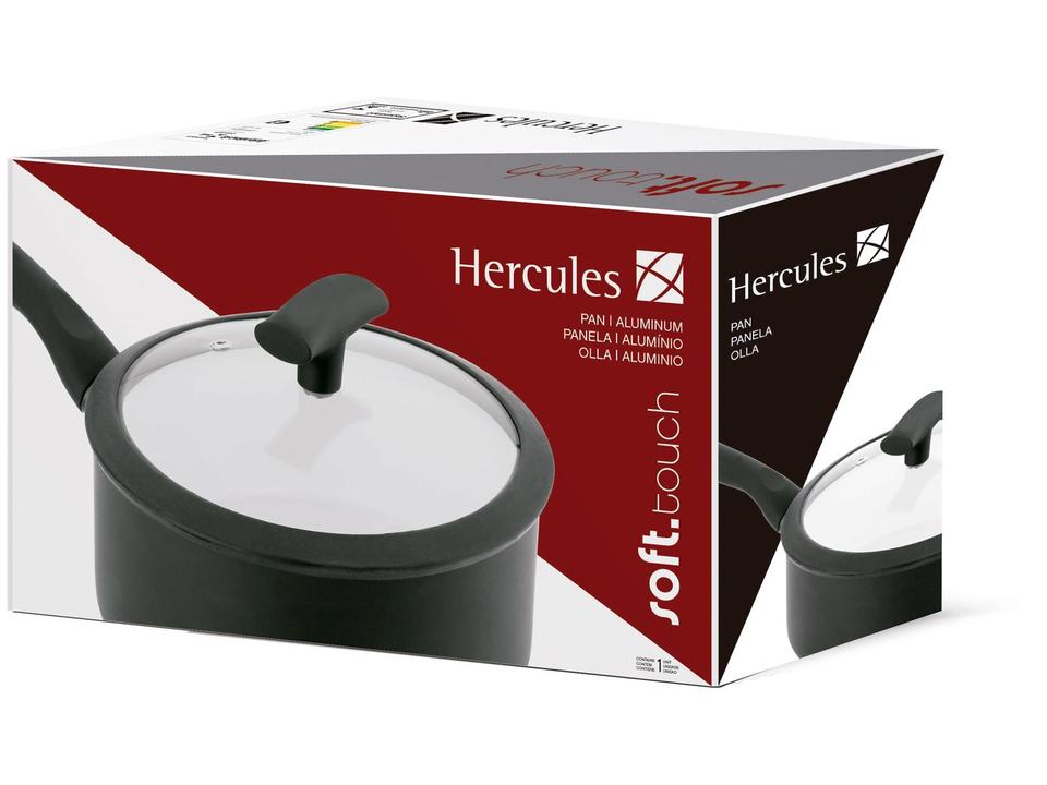 Panela Hércules Antiaderente de Alumínio Preta - 3