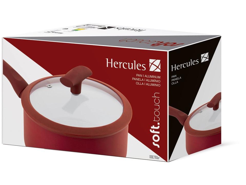 Panela Hércules Antiaderente de Alumínio Vermelha - 3