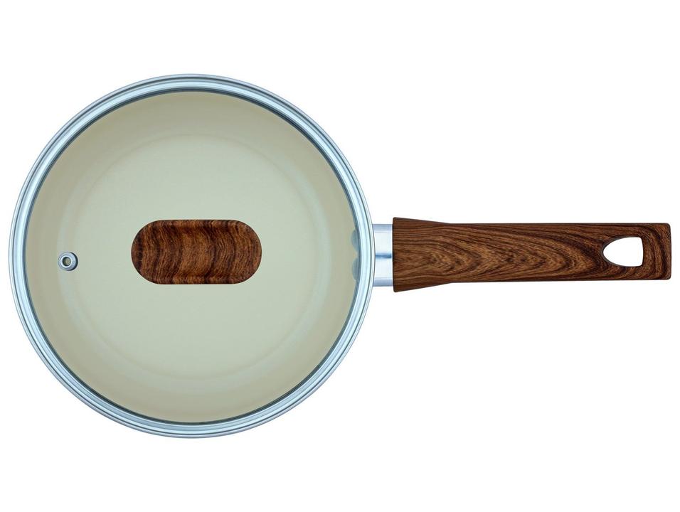 Panela Multiflon Antiaderente de Alumínio Bege 18cm 1,9L Capadócia - 3