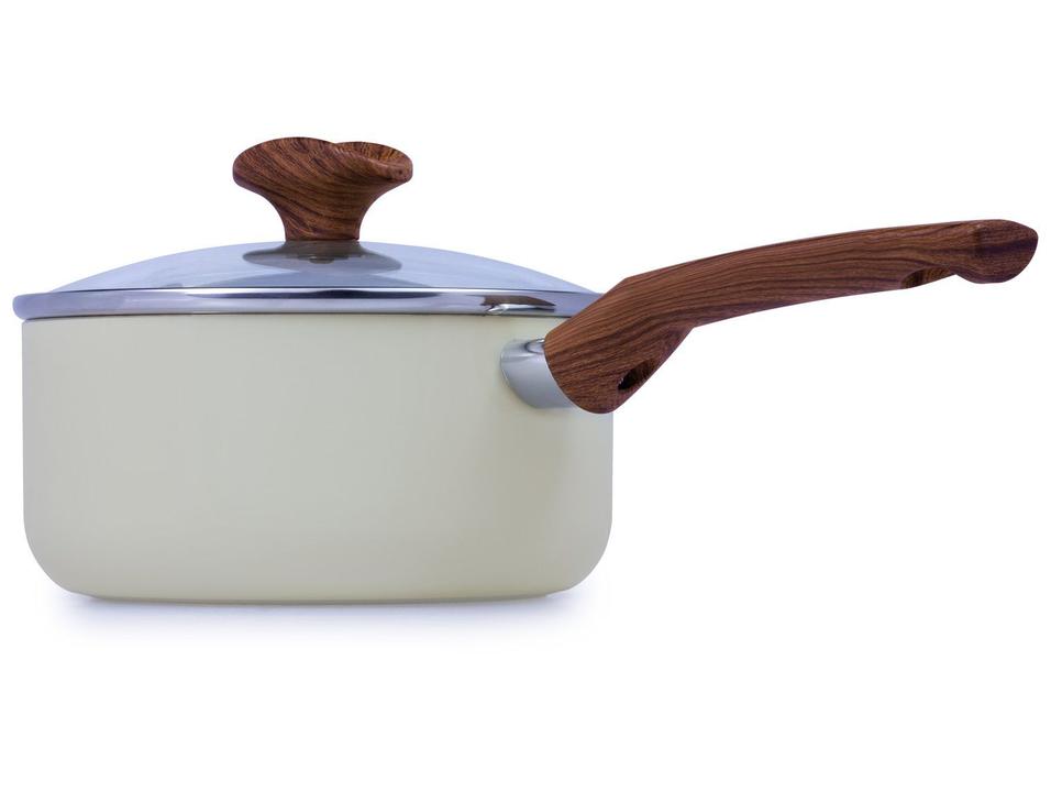 Panela Multiflon Antiaderente de Alumínio Bege 18cm 1,9L Capadócia - 2