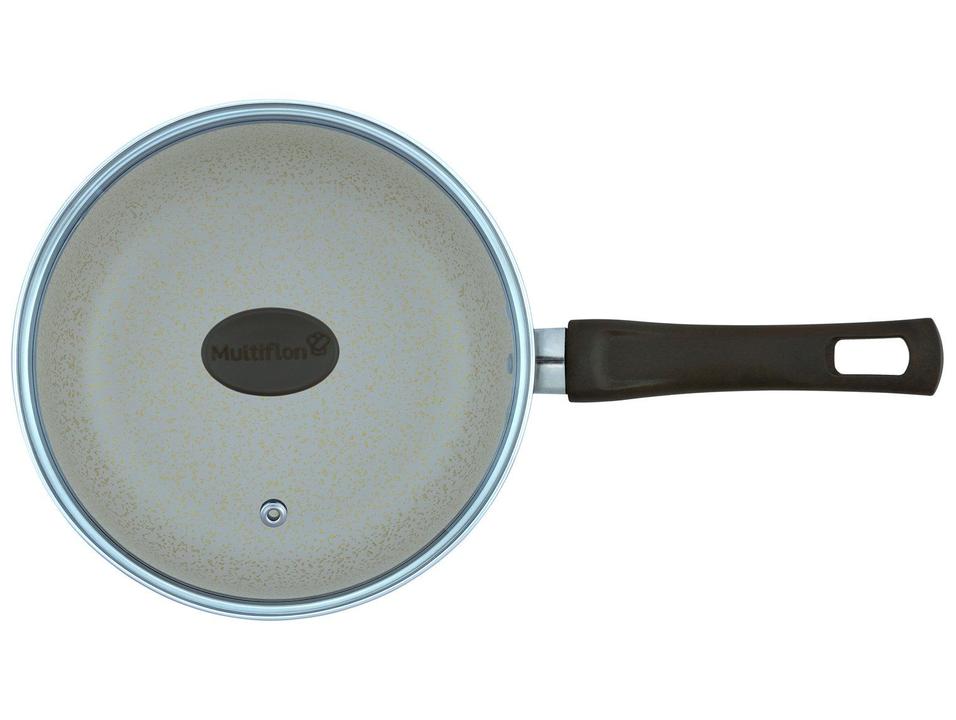 Panela Multiflon Antiaderente de Alumínio Bege 18cm 2L Ekó - 3