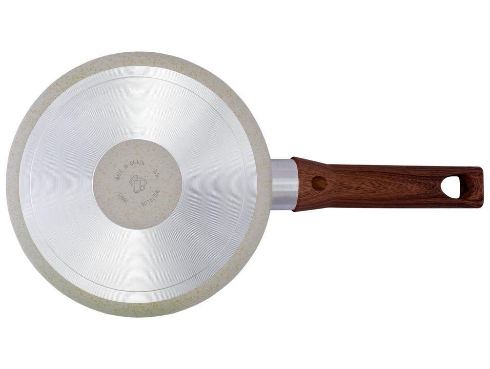 Panela Multiflon Antiaderente de Alumínio Bege 18cm 2L Petra - 5