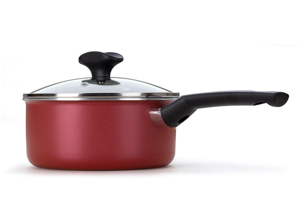 Panela Multiflon Antiaderente de Alumínio Vermelho - 3