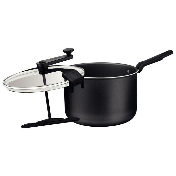 Panela Pipoqueira Grafite Tramontina Antiaderente de Alumínio com Tampa de Vidro 3,5L 20cm Loreto - 2