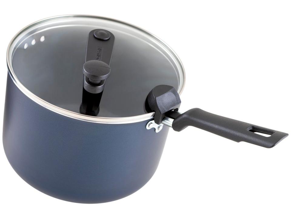 Panela Pipoqueira Tramontina Antiaderente de Alumínio 3,5L 20cm Azul Ravena - 3