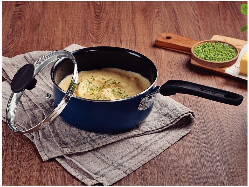 Panela Tramontina Antiaderente de Alumínio Azul Mediterrâneo 16cm 1,35L Tunis - 1