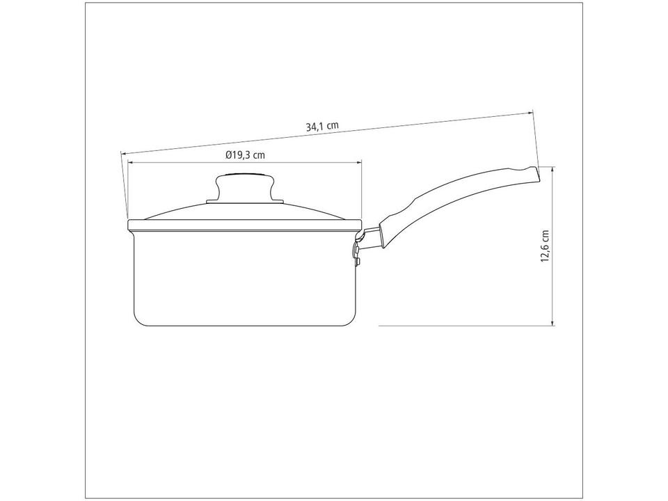 Panela Tramontina Antiaderente de Alumínio Cinza - 5