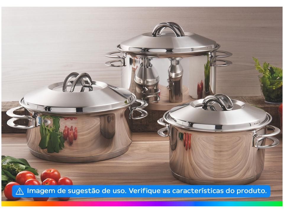 Panela Tramontina Inox 16cm 1,4L Solar - 1