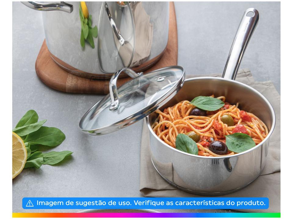 Panela Tramontina Inox 16cm 1,4L Una - 2