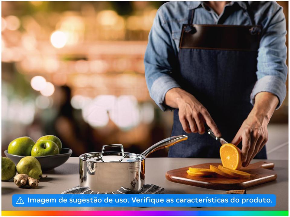 Panela Tramontina Inox 16cm 1,7L Grano - 1