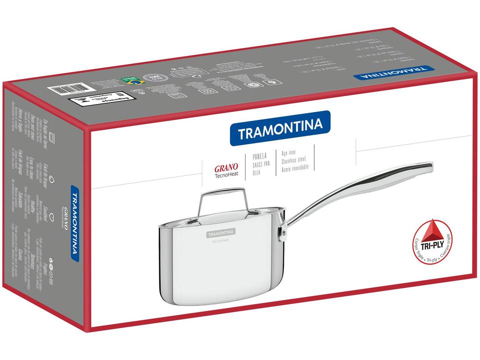 Panela Tramontina Inox 16cm 1,7L Grano - 4