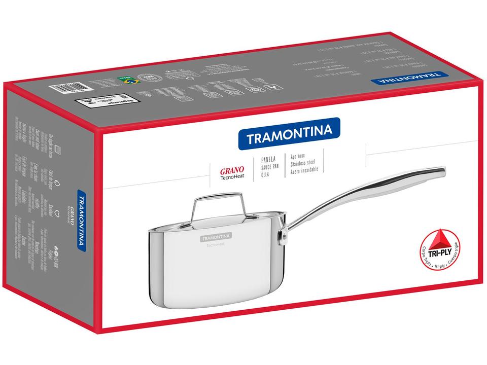 Panela Tramontina Inox 20cm 3,1L Grano - 4
