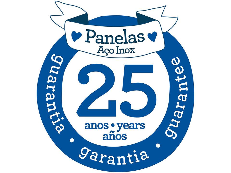 Panela Tramontina Inox 4,7L 24cm com Tampa Professional 62621240 - 2