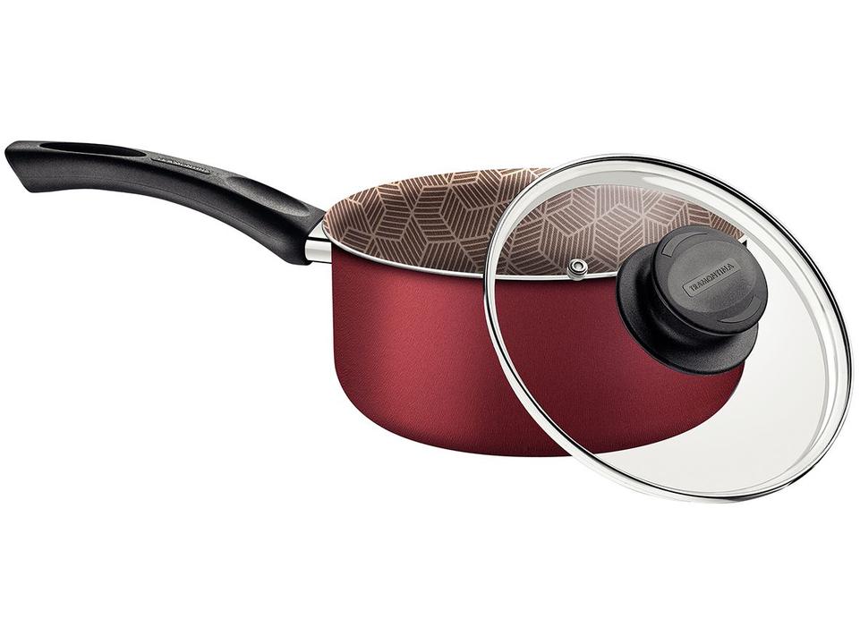 Panela Tramontina Paris Antiaderente de Alumínio Vermelho 16cm - 2