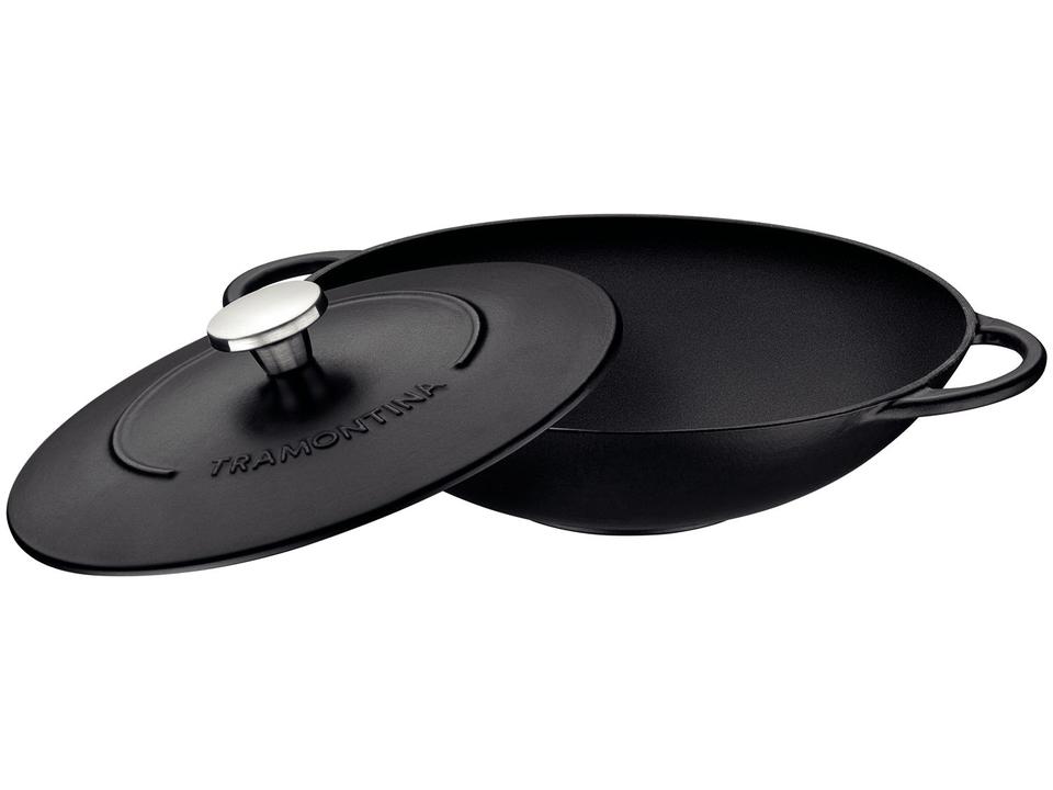 Panela Wok Antiaderente de Ferro Tramontina Trento 32cm P - 2